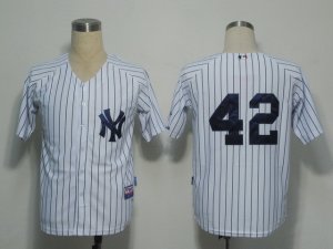 mlb new york yankees #42 rivera white[black stripe]