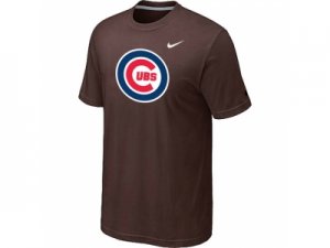 Chicago Cubs Nike Heathered Brown Club Logo T-Shirt