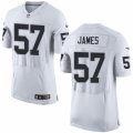 Mens Nike Oakland Raiders #57 Cory James Elite White NFL Jersey