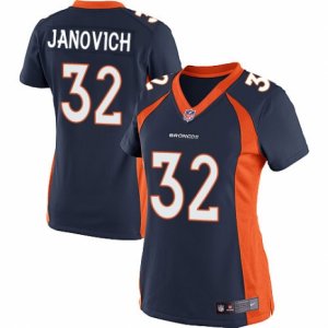 Women\'s Nike Denver Broncos #32 Andy Janovich Limited Navy Blue Alternate NFL Jersey