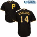 Men's Majestic Pittsburgh Pirates #14 Ryan Vogelsong Replica Black Alternate Cool Base MLB Jersey