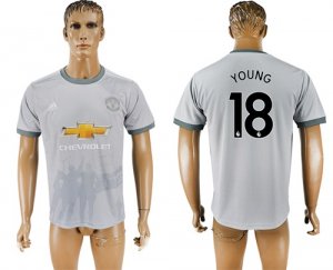 2017-18 Manchester United 18 YOUNG Away Thailand Soccer Jersey