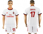 2017-18 AC Milan 17 ZAPATA Away Soccer Jersey