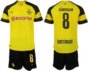 2018-19 Dortmund 8 GUNDOGAN Home Soccer Jersey