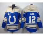 Nike nfl jerseys indianapolis colts #12 luck blue-cream[pullover hooded sweatshirt]