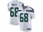 Mens Nike Seattle Seahawks #68 Justin Britt Vapor Untouchable Limited White NFL Jersey
