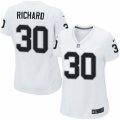 Womens Nike Oakland Raiders #30 Jalen Richard Limited White NFL Jersey