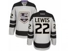 Mens Reebok Los Angeles Kings #22 Trevor Lewis Authentic Gray Alternate NHL Jersey