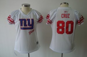 women nfl new york giants #80 cruz field flirt fashion white[2011]