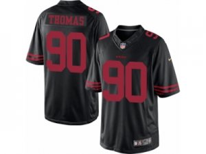 Mens Nike San Francisco 49ers #90 Solomon Thomas Limited Black NFL Jersey