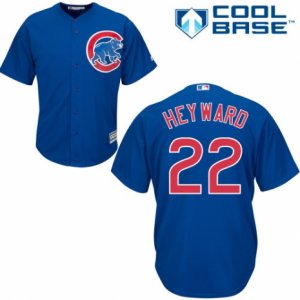 Men\'s Majestic Chicago Cubs #22 Jason Heyward Replica Royal Blue Alternate Cool Base MLB Jersey