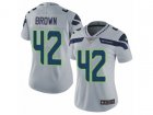 Women Nike Seattle Seahawks #42 Arthur Brown Vapor Untouchable Limited Grey Alternate NFL Jersey