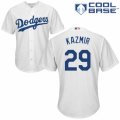 Men's Majestic Los Angeles Dodgers #29 Scott Kazmir Authentic White Home Cool Base MLB Jersey