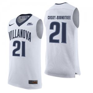 Villanova #21 Wildcats Dhamir Cosby-Roundtree White College Basketball Elite Jersey