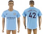 2017-18 Manchester City 42 TUORE YAYA Home Thailand Soccer Jersey