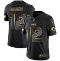 Nike Packers #12 Aaron Rodgers Black Gold Vapor Untouchable