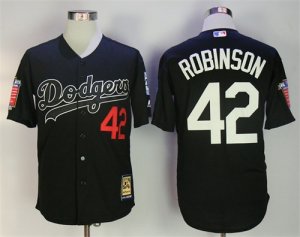 Dodgers #42 Jackie Robinson Black Cooperstown Collection Limited Edition Jersey