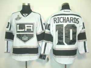 nhl jerseys los angeles kings #10 richards whitw-black[2012 stanley cup champions]