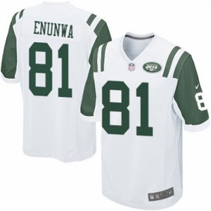 Mens Nike New York Jets #81 Quincy Enunwa Game White NFL Jersey