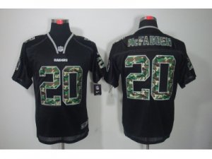 Nike NFL Oakland Raiders #20 Darren McFadden black jerseys[Camo Fashion Elite]