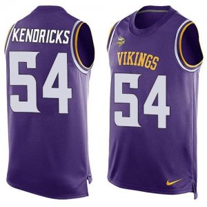 Nike Minnesota Vikings #54 Eric Kendricks Purple Team Color Men Stitched NFL Limited Tank Top Jersey