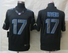 Nike San Diego Charger #17 Rivers Black Jerseys(Impact Limited)