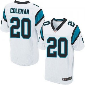 Nike Carolina Panthers #20 Kurt Coleman white Jerseys(Elite)