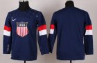 youth nhl team usa blank 2014 olympic blue