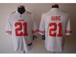 Nike NFL San Francisco 49ers #21 Frank Gore White jerseys(Limited)