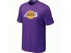 Los Angeles Lakers Big & Tall Primary Logo Purple T-Shirt