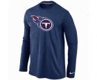 Nike Tennessee Titans Logo Long Sleeve T-Shirt D.Blue