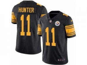 Mens Nike Pittsburgh Steelers #11 Justin Hunter Limited Black Rush NFL Jersey