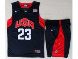 USA Basketball #23 Kyrie Irving Blue Jersey & Shorts Suit