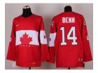 nhl jerseys team canada #14 benn red[2014 winter olympics]