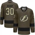 Tampa Bay Lightning #30 Ben Bishop Green Salute to Service Stitched NHL Jersey