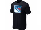 NHL New York Rangers Big & Tall Logo Black T-Shirt