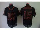 Nike NFL Chicago Bears #15 Brandon Marshall Lights Out Black Elite Jerseys