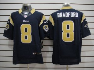 Nike NFL st. louis rams #8 bradford dk.blue Elite Jerseys