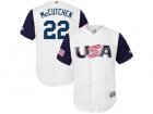 Mens USA Baseball #22 Andrew McCutchen Majestic White 2017 World Baseball Classic Jersey