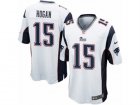 Mens Nike New England Patriots #15 Chris Hogan Game White NFL Jersey