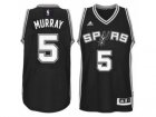 Mens San Antonio Spurs #5 Dejounte Murray adidas Black Player Swingman Jersey