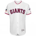 Mens San Francisco Giants Blank White Stitched 2016 Fashion Stars & Stripes Flex Base Baseball Jersey
