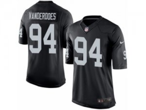 Mens Nike Oakland Raiders #94 Eddie Vanderdoes Limited Black Team Color NFL Jersey