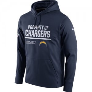 Men\'s Los Angeles Chargers Nike Navy Circuit Property Of Performance Pullover Hoodie