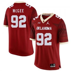 Oklahoma Sooners #92 Stacy McGee Red 47 Game Winning Streak College Football Jersey