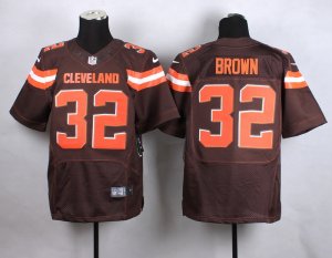 Nike Cleveland Browns #32 Jim Brown Brown jerseys(Elite)