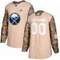 Mens Buffalo Sabres Camo Adidas Veterans Day Custom Practice Jersey