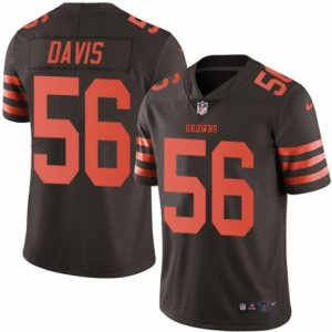 Mens Nike Cleveland Browns #56 DeMario Davis Limited Brown Rush NFL Jersey