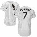 Men's Majestic Chicago White Sox #7 Jeff Keppinger White Black Flexbase Authentic Collection MLB Jersey