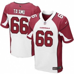 Mens Nike Arizona Cardinals #66 Alameda Taamu Elite White NFL Jersey